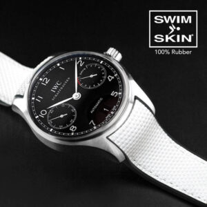 White Rubber Ballistic Strap for IWC Portugieser 5001