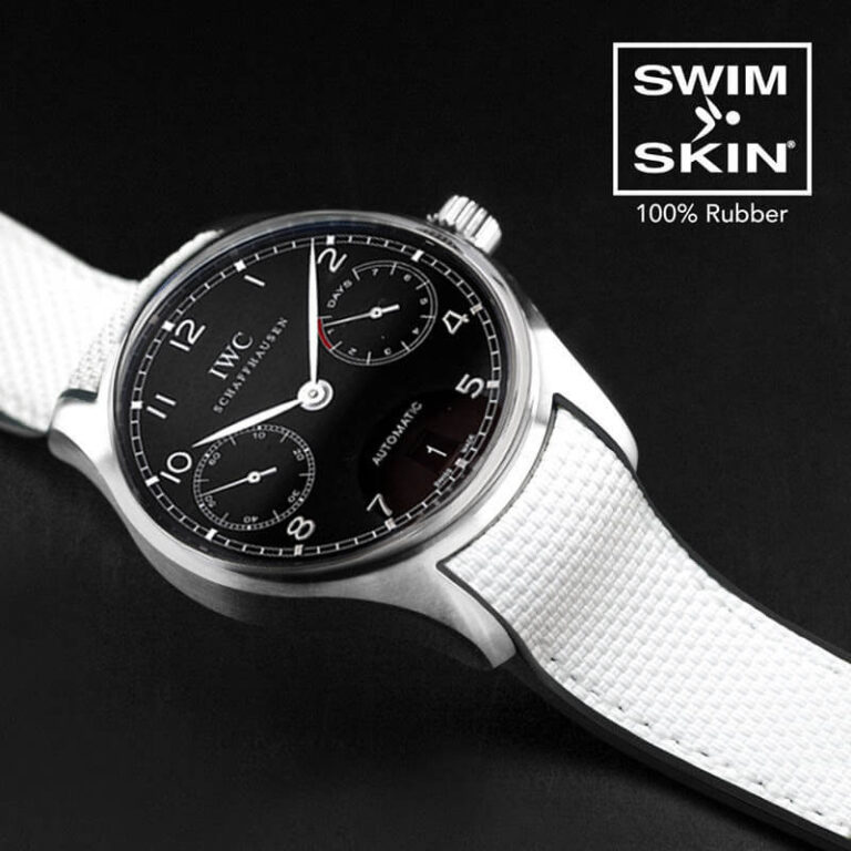White Rubber Ballistic Strap for IWC Portugieser 5001