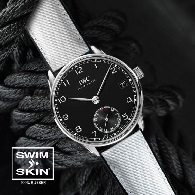 White Rubber Ballistic Strap for IWC Portugieser 40mm
