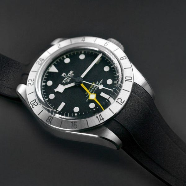 Black Rubber Strap for Tudor Black Bay Pro by Rubber B