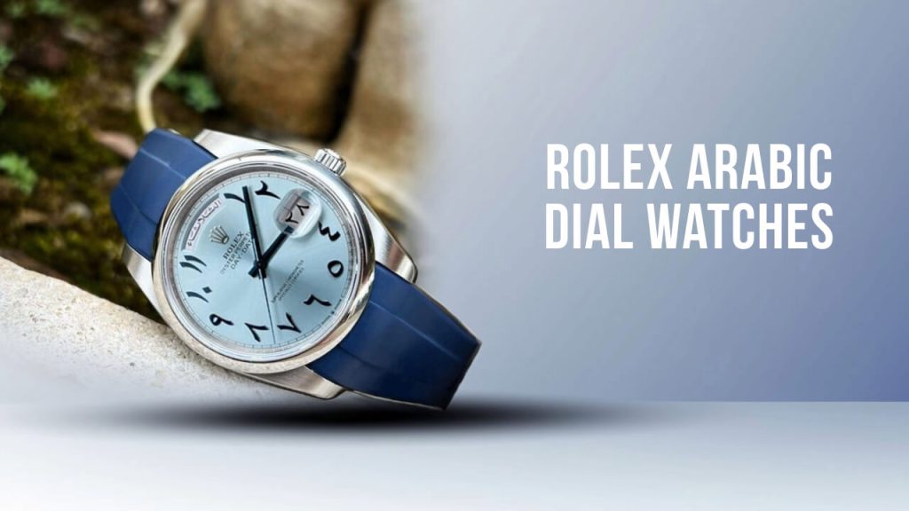rolex arabic dial rubber straps