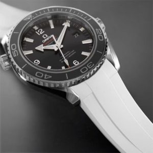 The Dream White Rubber Strap for Omega Planet Ocean 42mm