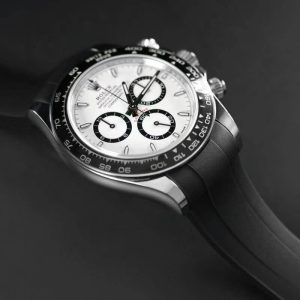 Black Rolex Daytona Rubber Band for 126500LN Tang Buckle Series