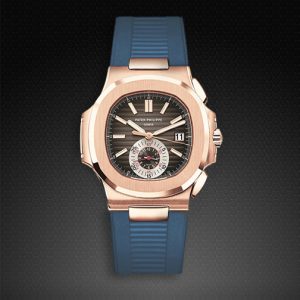 Blue Rubber Patek Nautilus rubber strap for 5980