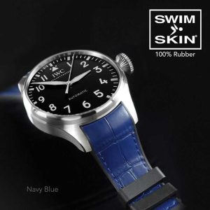 Blue Alligator Strap for IWC Big Pilot 43