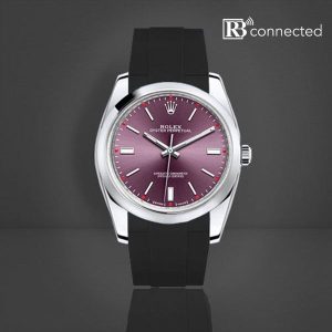 Rubber B Tap-to-Pay Connected Black Connected Rolex Oyster Perpetual 39mm Rubber Strap