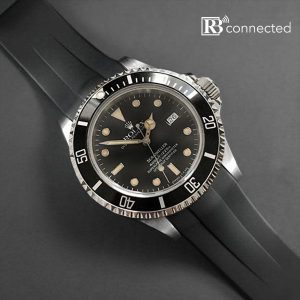 Rubber B Tap-to-Pay Connected Black Connected Rolex Sea Dweller 16600 Rubber Strap