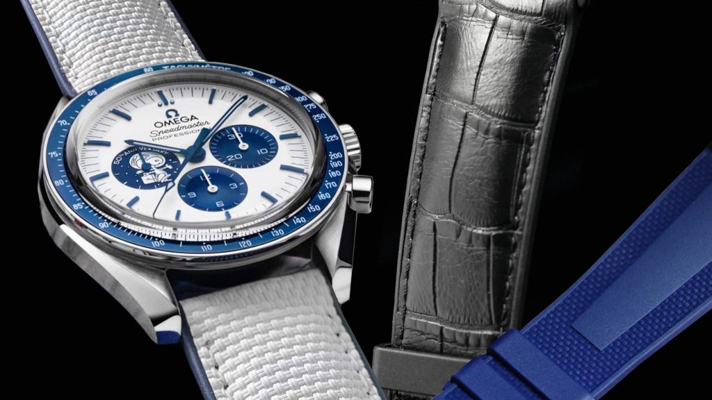 Precision Meets Tribute: Rubber B Straps for the Omega Speedmaster Snoopy 42mm Rubber B Straps for the Omega Speedmaster Snoopy 42mm