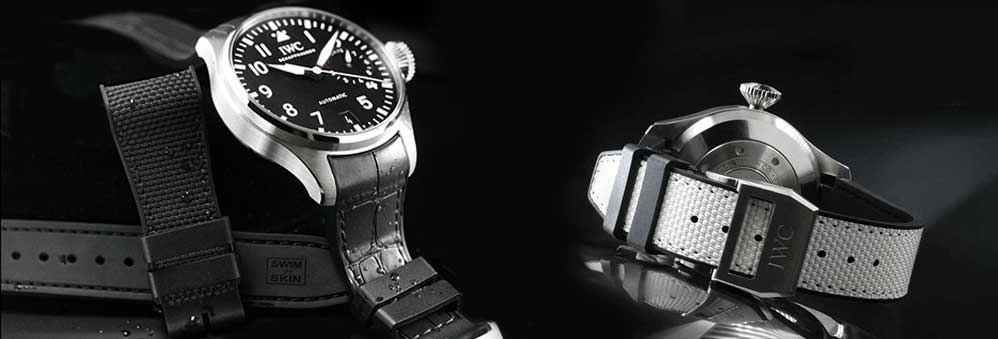 rubber strap for iwc big pilot