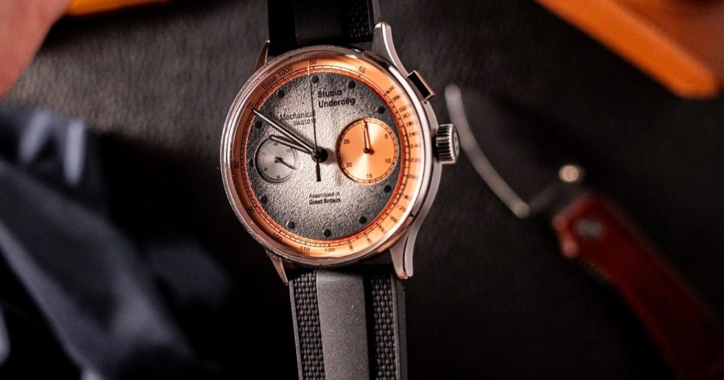 The Perfect Fusion: Rubber B Dream Strap Meets the Studio Underd0g “Salmon” Chronograph