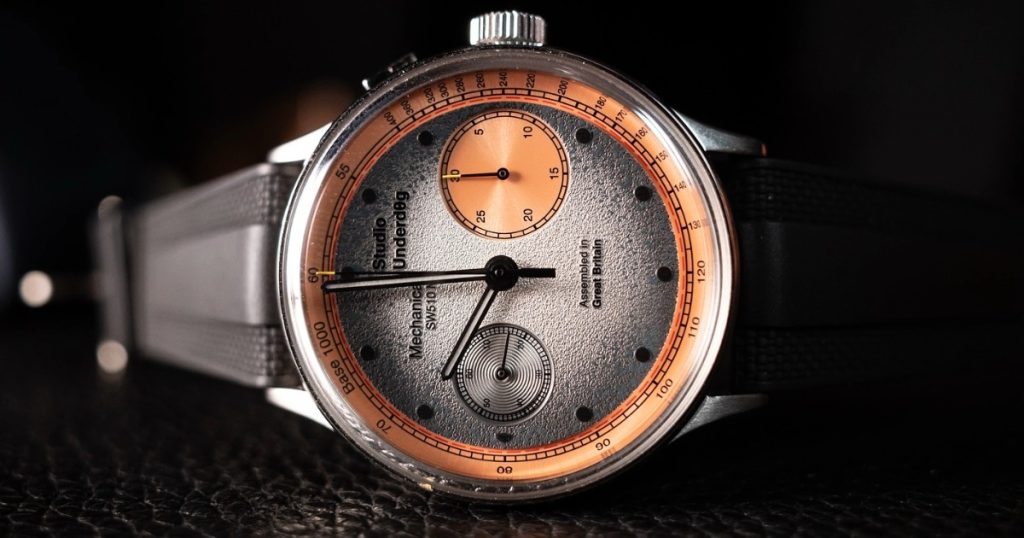 The Perfect Fusion: Rubber B Dream Strap Meets the Studio Underd0g “Salmon” Chronograph