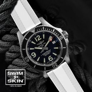 White Rubber Dream Strap For SuperOcean 42mm