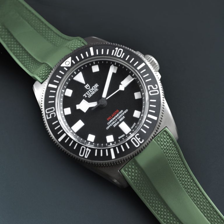 Green Rubber Straps for Tudor Pelagos FXD
