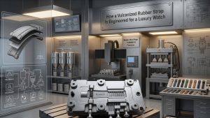 How a Vulcanized Rubber Strap Is Engineered for a Luxury Watch