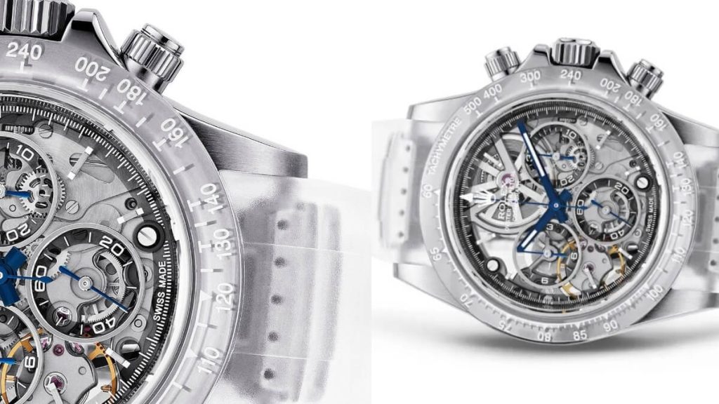 Artisans de Genève The Zinal Challenge: A Transparent Daytona Completed by Rubber B
