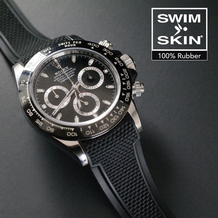 Rolex daytona hotsell black leather strap