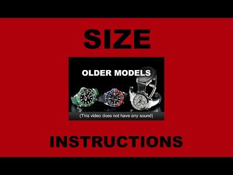 Rubber B Sizing Instructions for Rolex Older Models