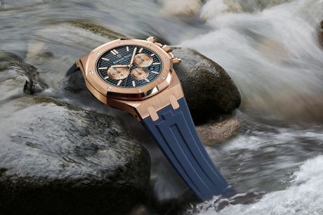 Audemars Piguet Royal Oak 41mm on Alligator Strap |Rubber B