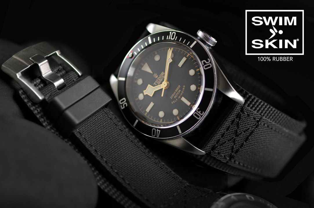 Strap for Tudor black bay 58 - Tang Buckle by Rubber B