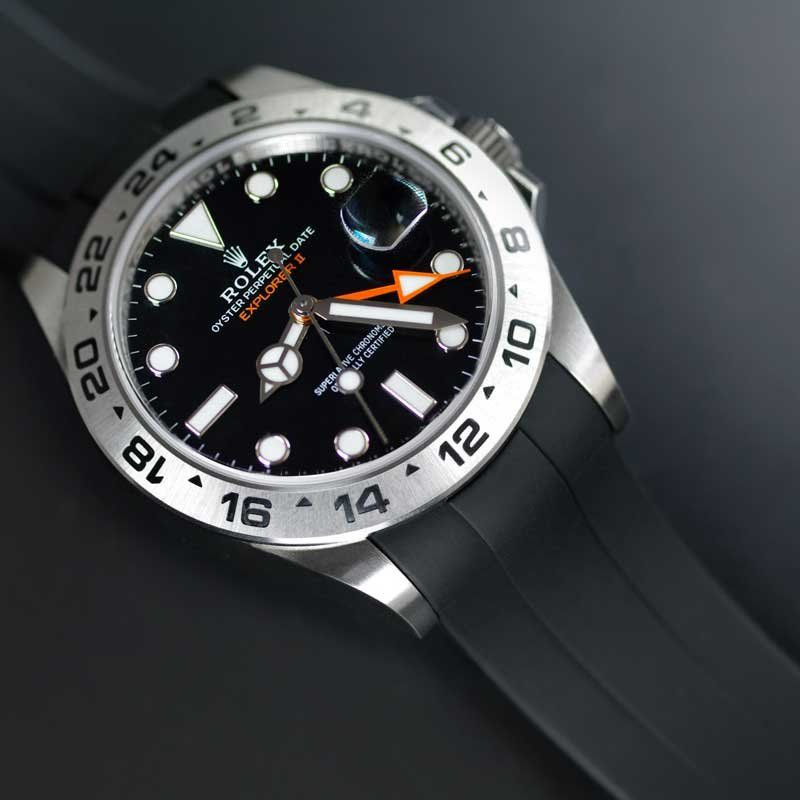 Strap for Rolex Explorer II 42mm 226570- Tang Buckle Series | Rubber B