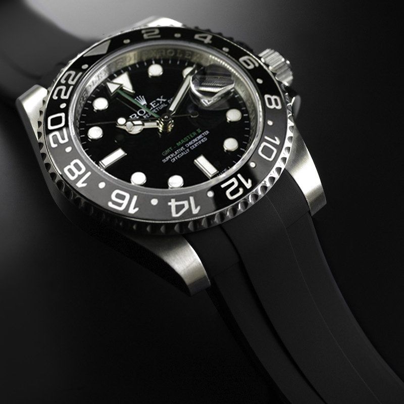 RUBBER B ロレックスGMTマスター2 ベルト Strap for Rolex GMT Master II CERAMIC | Rubber B Watch Straps