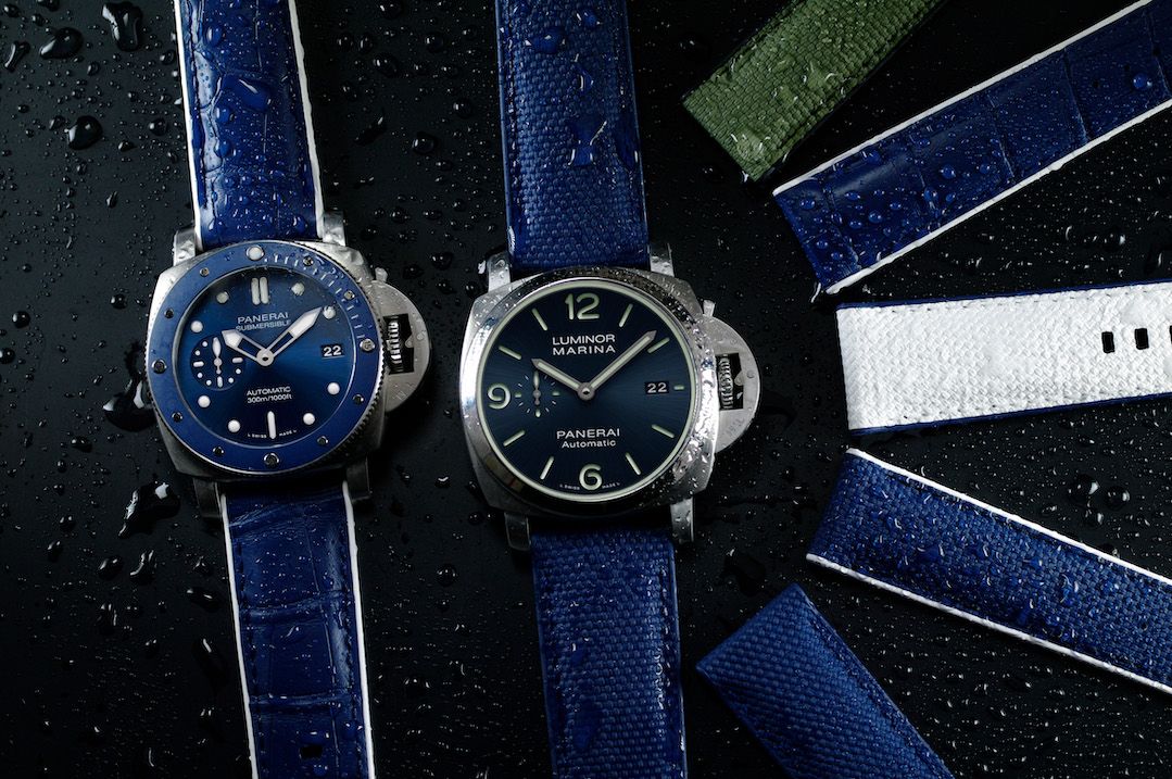 Strap for Panerai 40mm and 42mm - SwimSkin Alligator | Rubber B