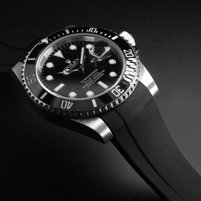 Strap for Rolex Submariner Ceramic 41mm - Glidelock Edition | Rubber B