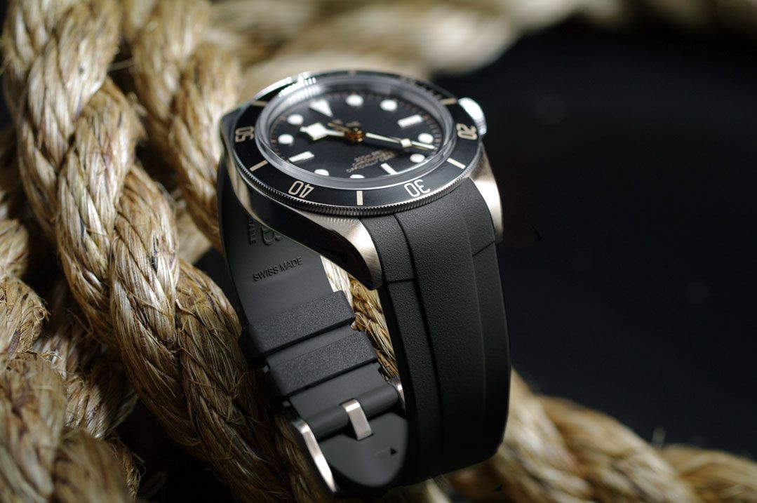 Tudor Black Bay 58 Rubber Strap - Tang Buckle Series by Rubber B