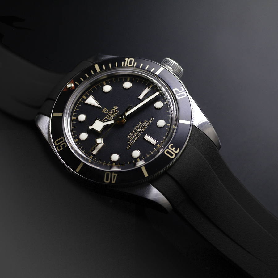 Tudor Black Bay 58 Rubber Strap - Tang Buckle Series by Rubber B
