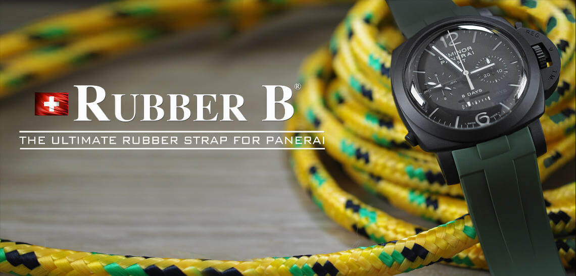 Rubber B The Ultimate Rubber Strap For Panerai Military Green