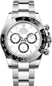 <p>2023-Current Ref.126500LN<br><strong>Rolex Daytona</strong><br>on Oyster Bracelet<br>with Ceramic Bezel</p>