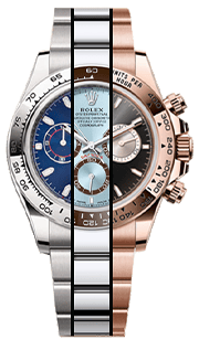<p>OYSTER BRACELET Rolex Daytona<br><strong>All various White Gold, Rose Gold,</strong><br>and Platinum Models<br>(all years/generations).</p>