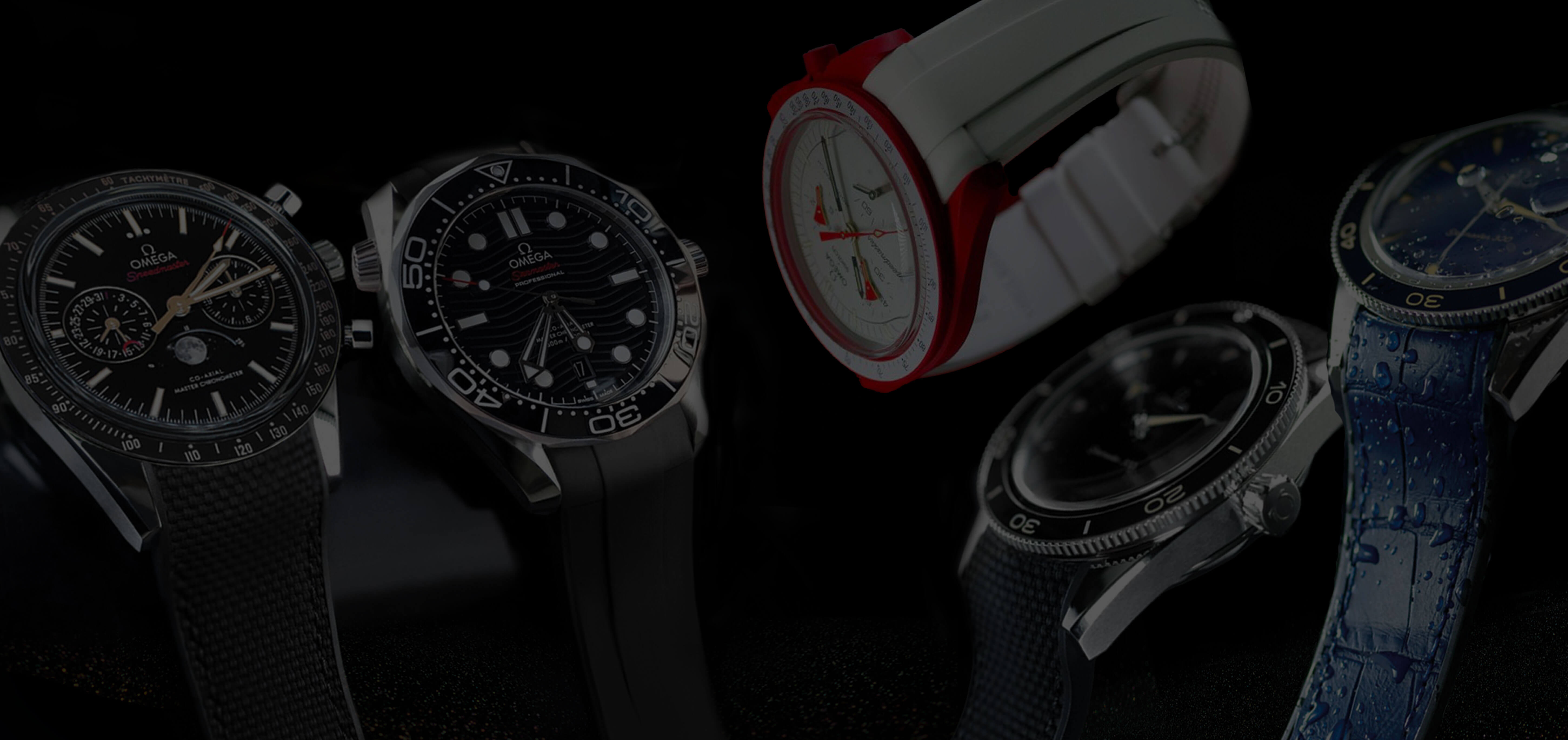 Rubber straps for Omega