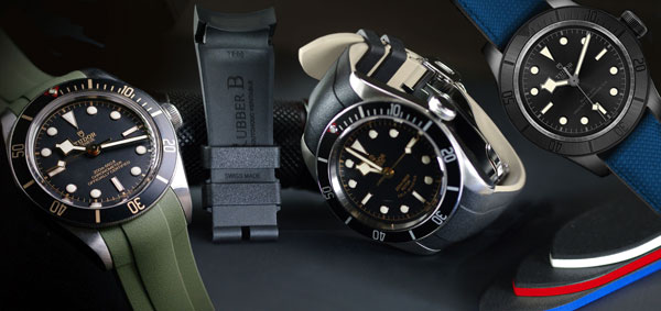 Rubber straps for Tudor