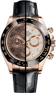 Rolex Daytona on Leather Strap Rose Gold