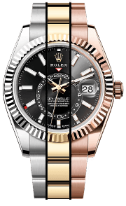 Rolex Sky-Dweller Everose Gold on Oysterflex Bracelet White Gold, Yellow Gold, &amp; Rose Gold