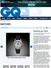 GQ India - Rolex Watch Bands