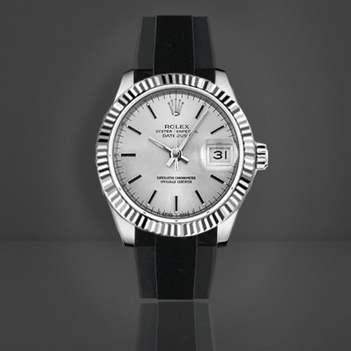 rolex oyster perpetual datejust rubber strap