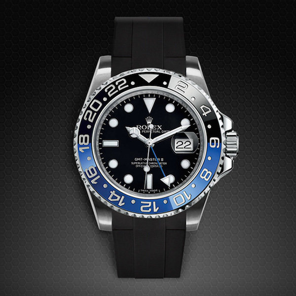 gmt master rubber strap