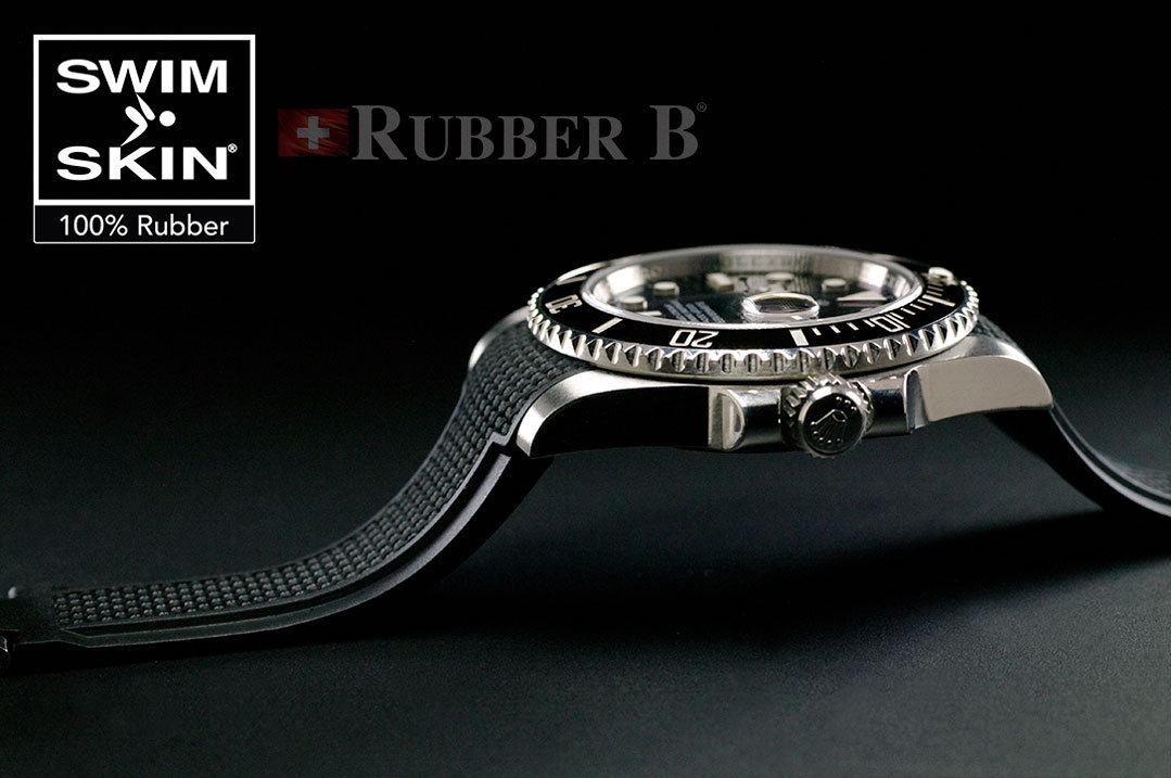 Strap for Rolex GMT Master II Ceramic by Rubber B