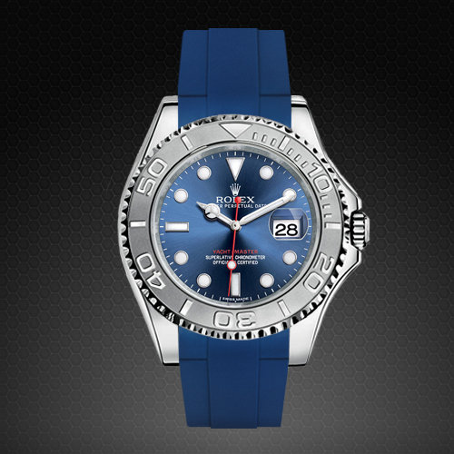 rolex yacht master with rubber strap